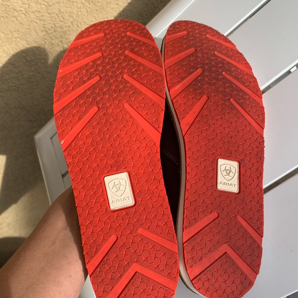 Ariat brown suede and canvas shoes Southwest size 7.5B - Picture 14 of 16